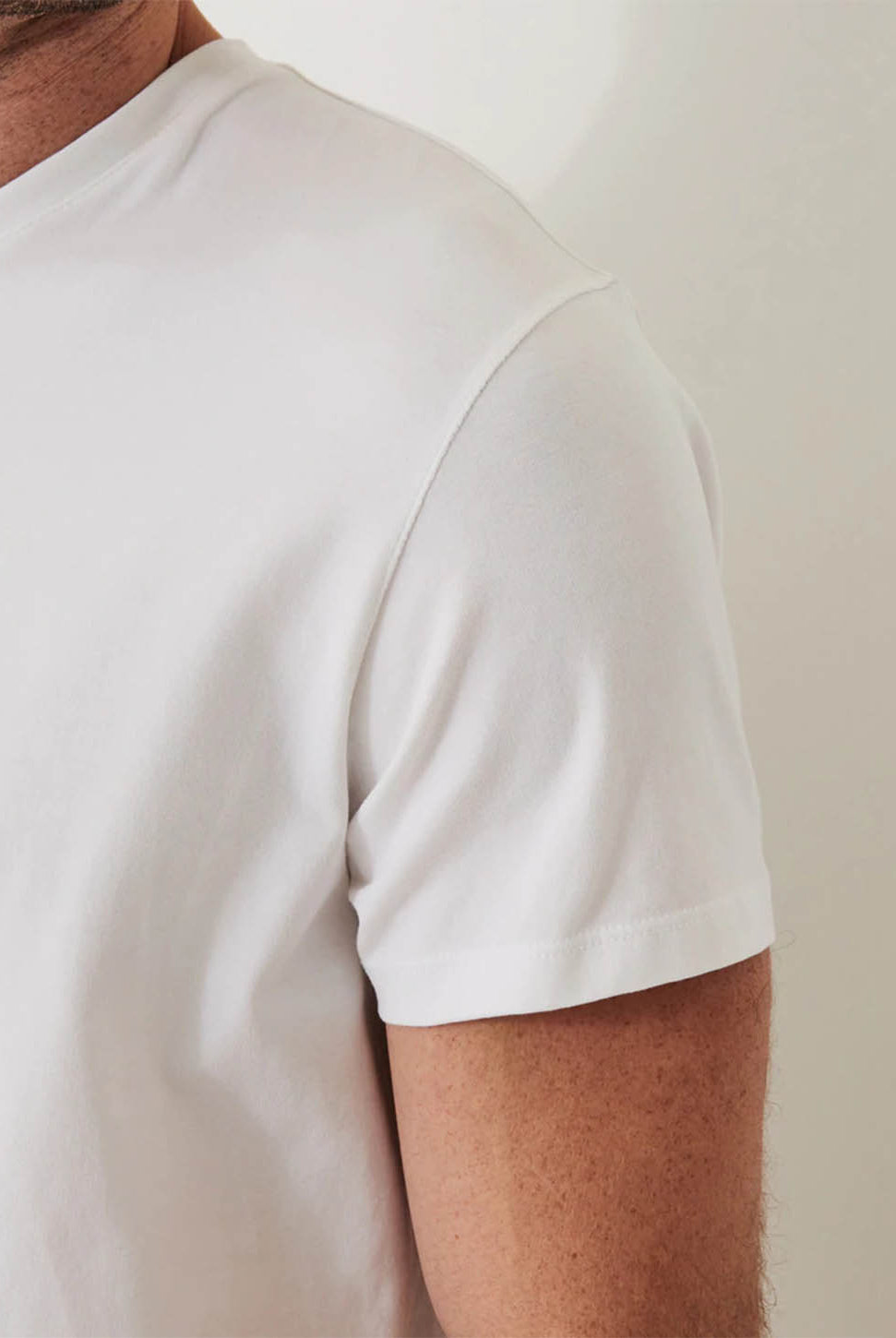 Iconic Pima Stretch V-Neck T-Shirt-Patrick Assaraf-Over the Rainbow