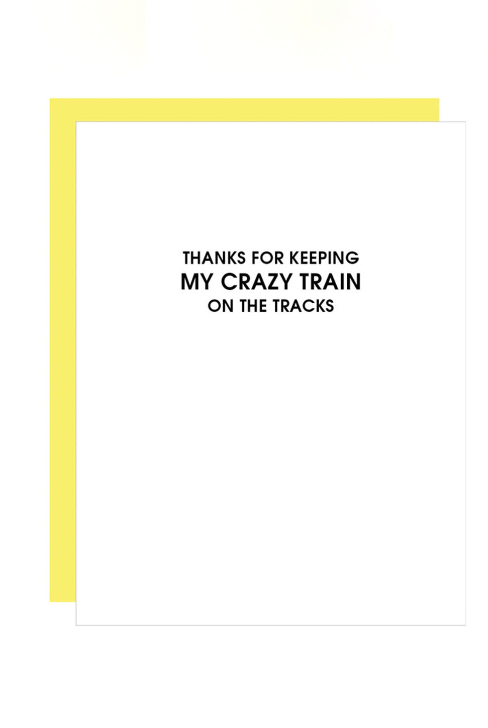 Crazy Train Greeting Card-CHEZ GAGNE LETTERPRESS-Over the Rainbow