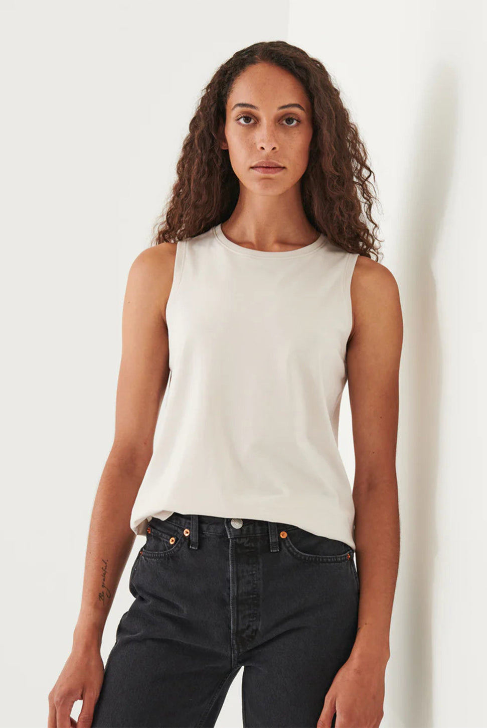 Boyfriend Tank Top-Patrick Assaraf-Over the Rainbow