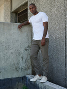 Amaro Slub Short Sleeve T-Shirt - White-Velvet-Over the Rainbow