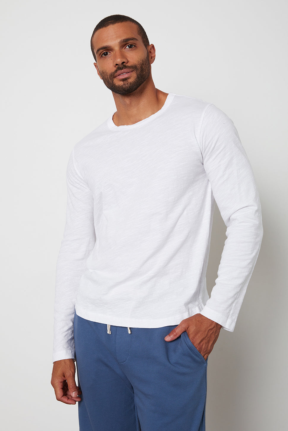 Kai Slub Top - White-Velvet-Over the Rainbow