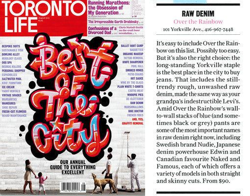 IN THE PRESS | OTR x Toronto Life x Best of the City 2011