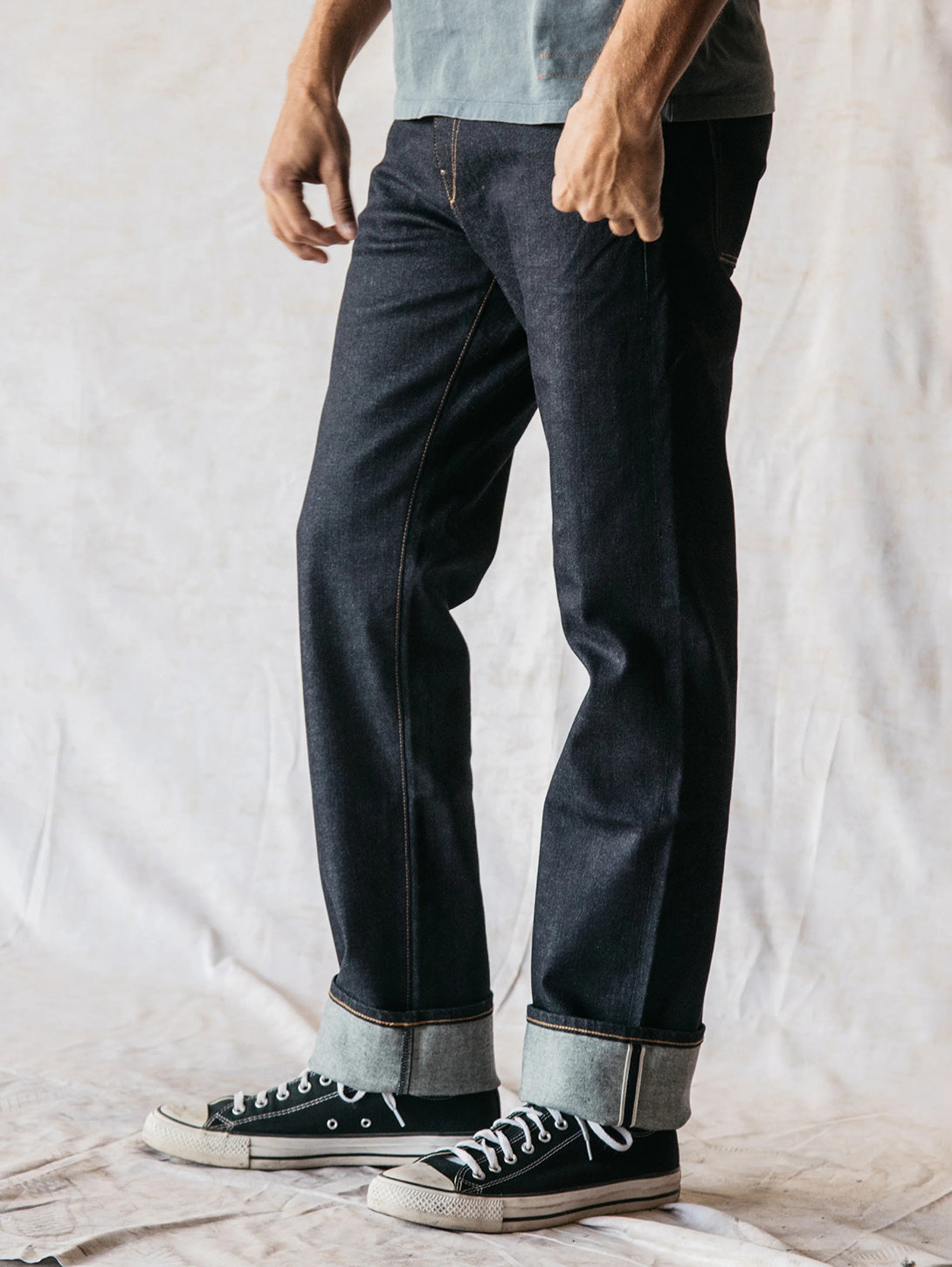 The Hammer Straight Jean - Indigo One Wash-HIROSHI KATO-Over the Rainbow