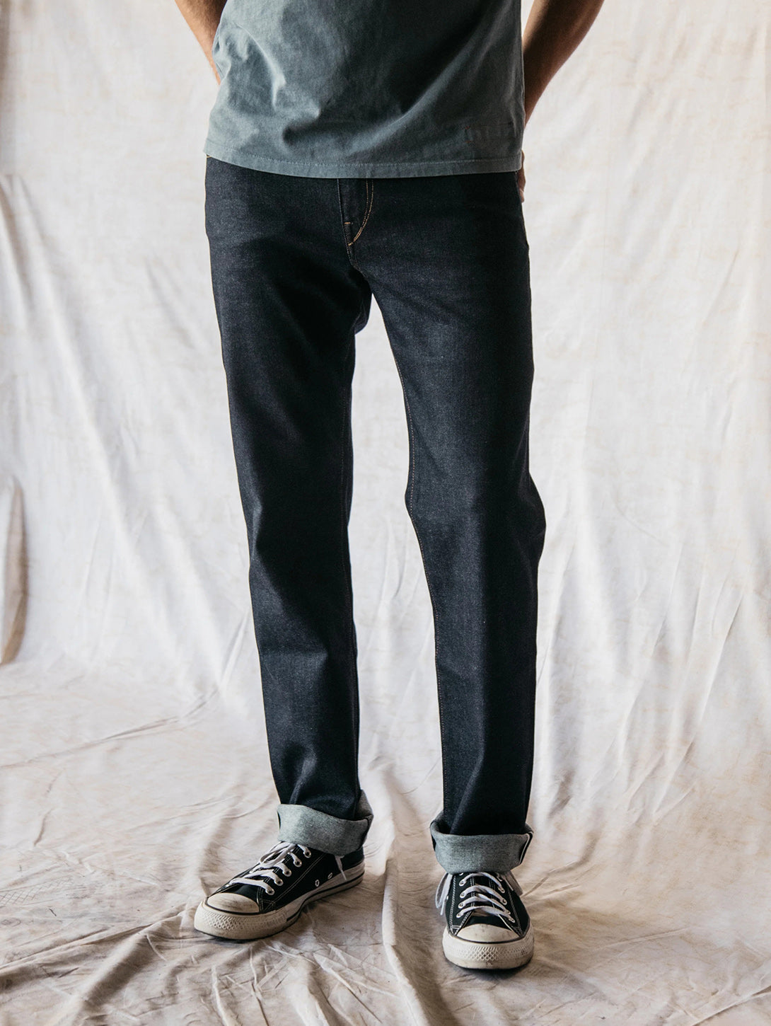 The Hammer Straight Jean - Indigo One Wash-HIROSHI KATO-Over the Rainbow