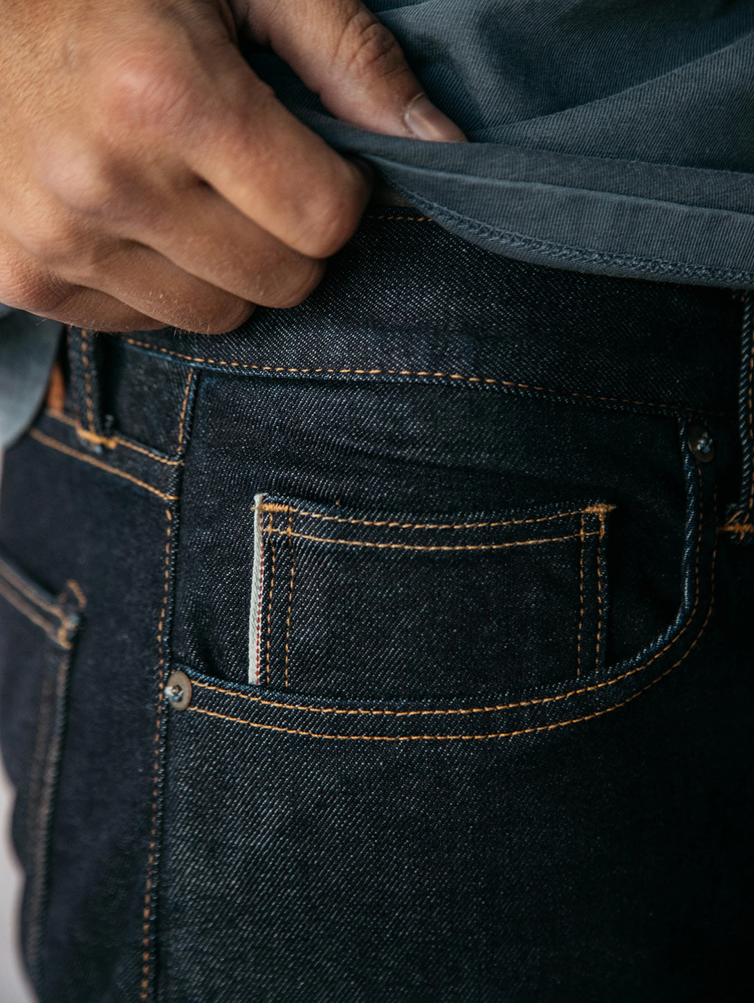 The Hammer Straight Jean - Indigo One Wash-HIROSHI KATO-Over the Rainbow