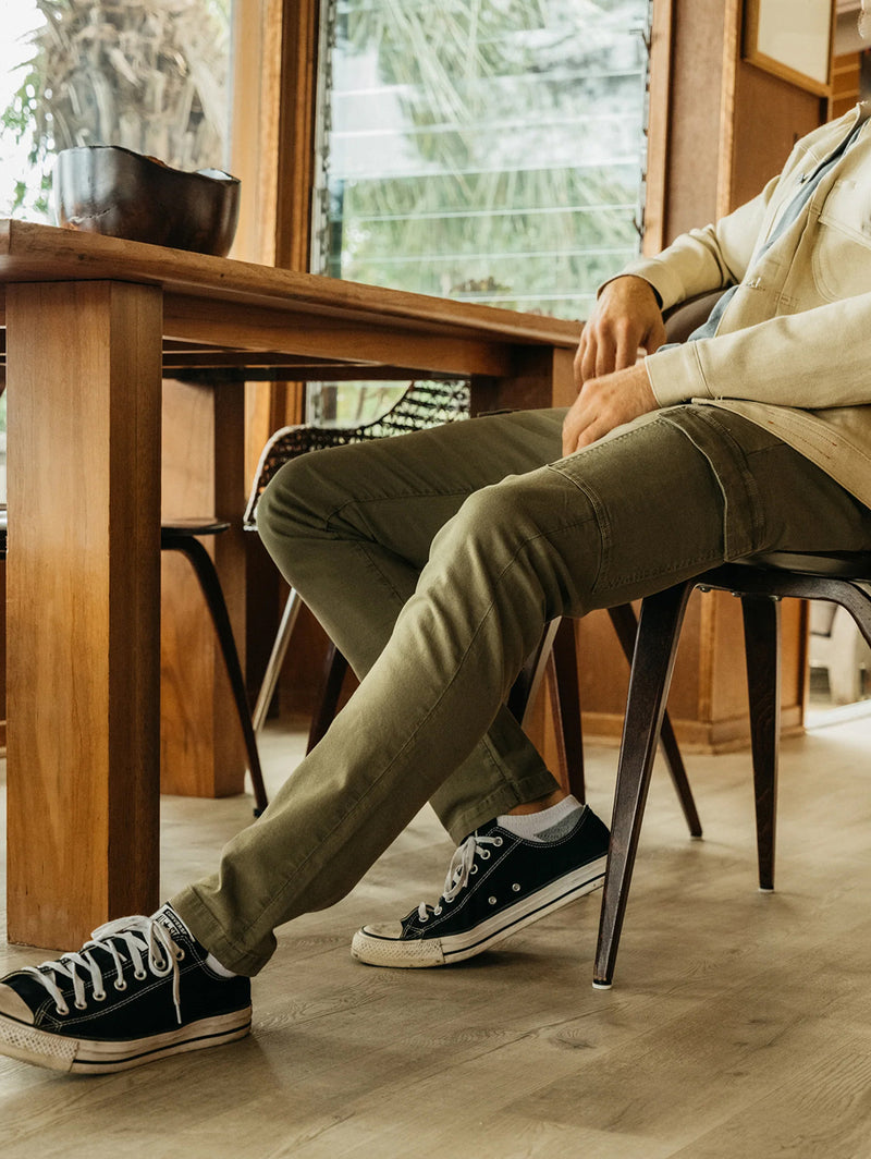 The Nail Cargo Stretch Oxford - Dark Green-HIROSHI KATO-Over the Rainbow