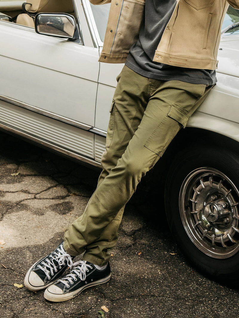 The Nail Cargo Stretch Oxford - Dark Green-HIROSHI KATO-Over the Rainbow