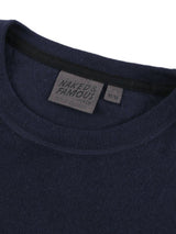 Slim Crew Vintage Doubleface Top - Navy-Naked & Famous-Over the Rainbow