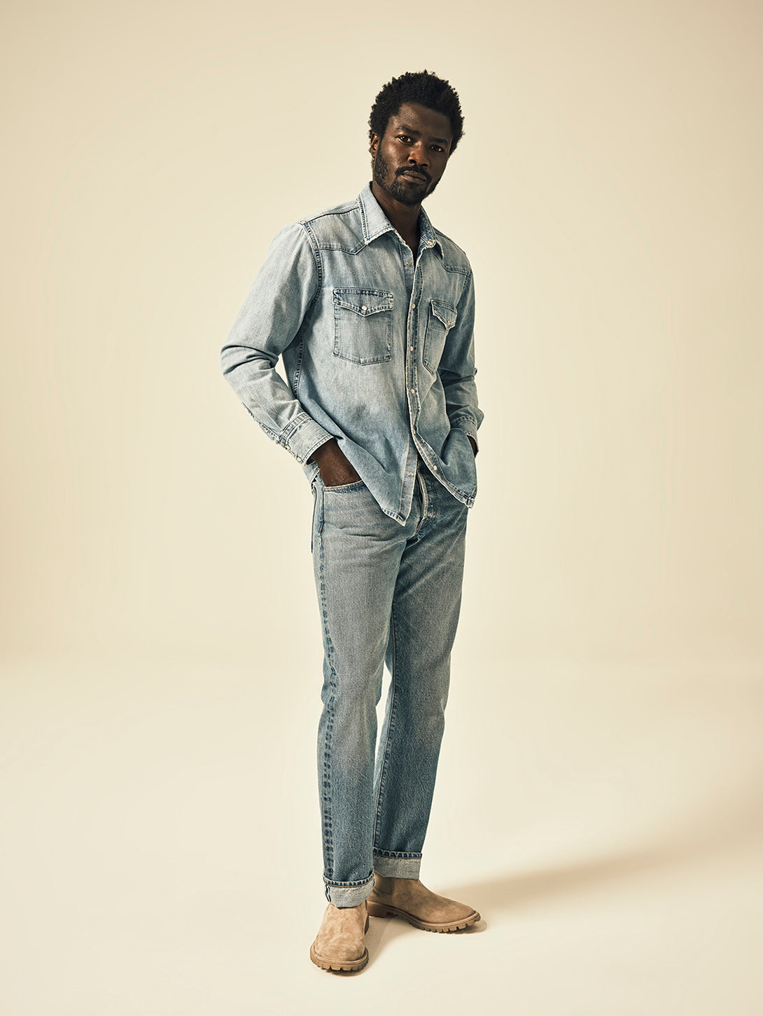 Cairo Utility Denim Shirt - Tempo-Citizens of Humanity-Over the Rainbow