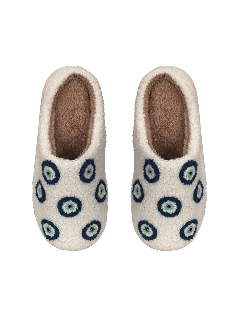 All The Eyes I Need Slippers - Blue