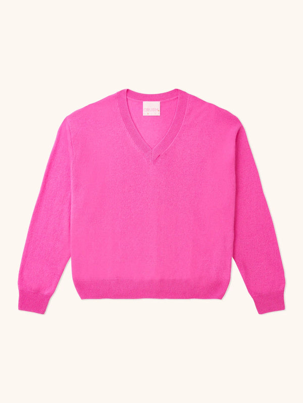 Malibu V-Neck Sweater-CRUSH-Over the Rainbow