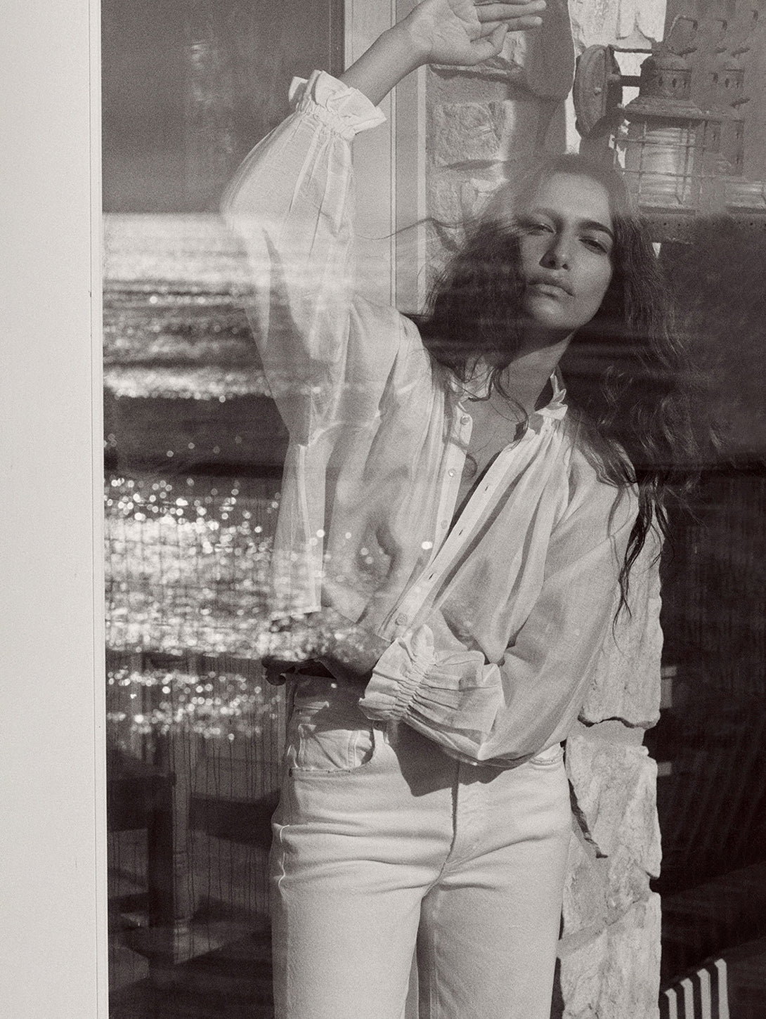 Iris Ruffled Top - White-Citizens of Humanity-Over the Rainbow