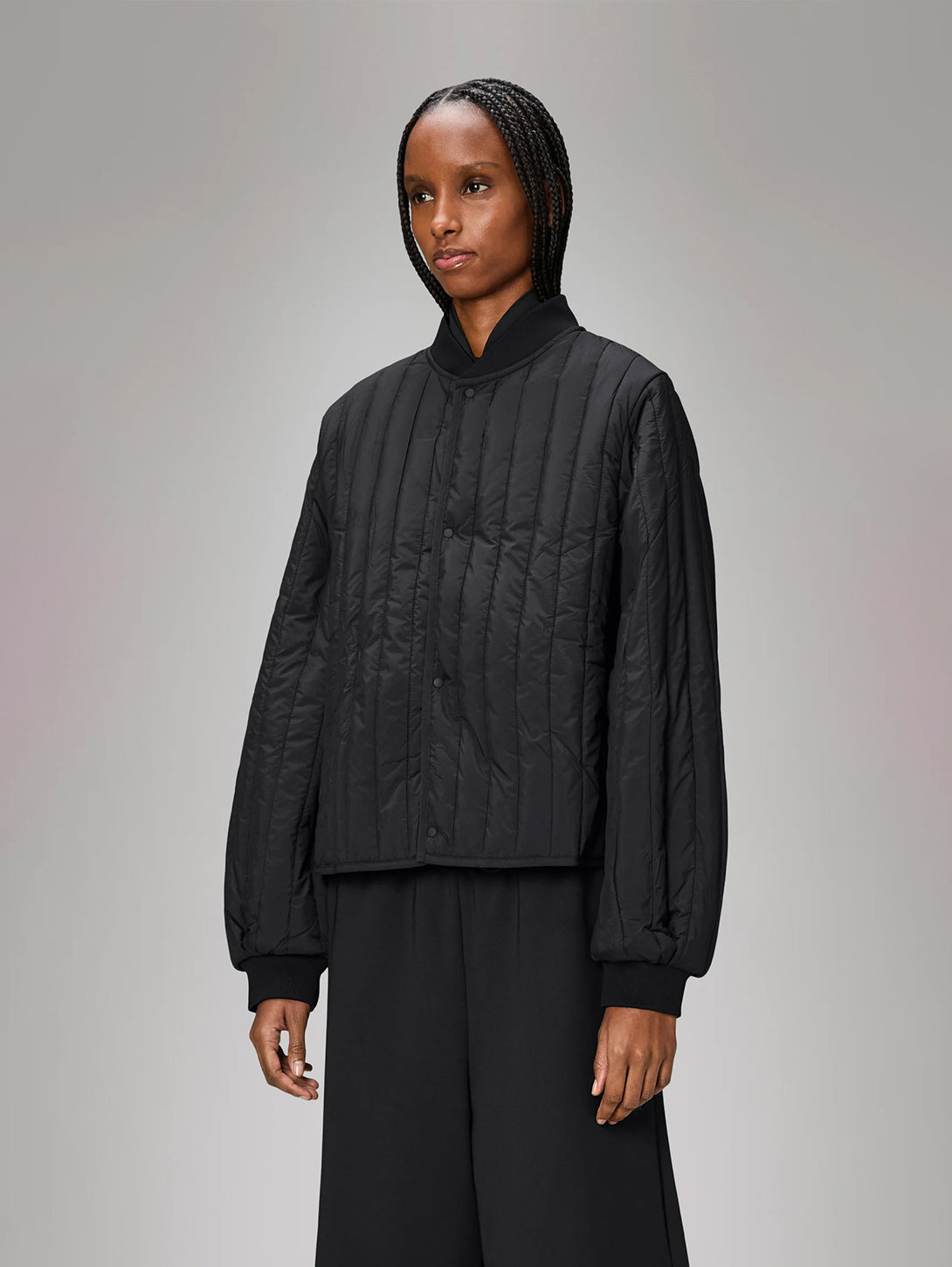 Banja Liner Bomber Jacket - Black-Rains-Over the Rainbow