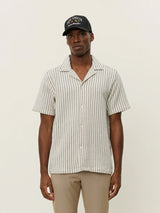 Lesley Structured Short Sleeve Shirt - Ivory