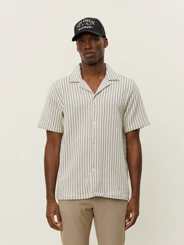 Lesley Structured Short Sleeve Shirt - Ivory