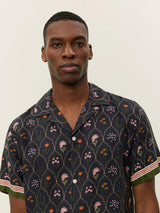 Lukas AOP Wild Flowers Short Sleeve Shirt - Dark Navy