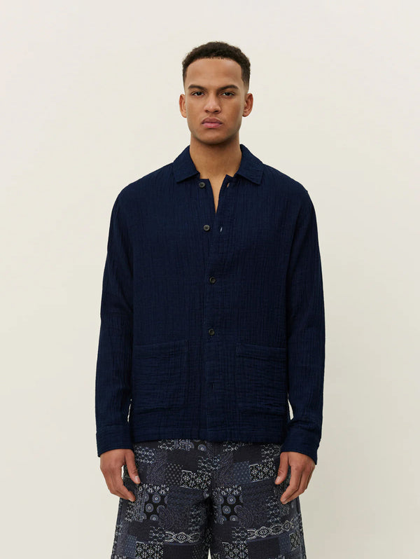 Milian Indigo Overshirt - Dark Navy