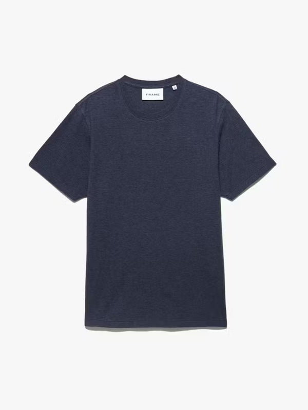 Duo Fold Tee - Heather Dark Blue-FRAME-Over the Rainbow