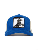 Sly Stallione Trucker Hat - Blue-GOORIN BROTHERS-Over the Rainbow