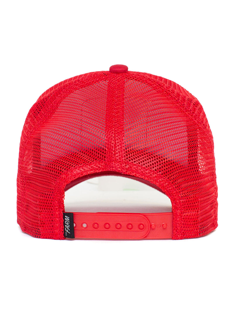 Rooster Trucker Hat - Red-GOORIN BROTHERS-Over the Rainbow