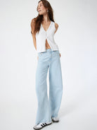 Florida Wide Jean - Bleached Recycled Blue-Mavi-Over the Rainbow