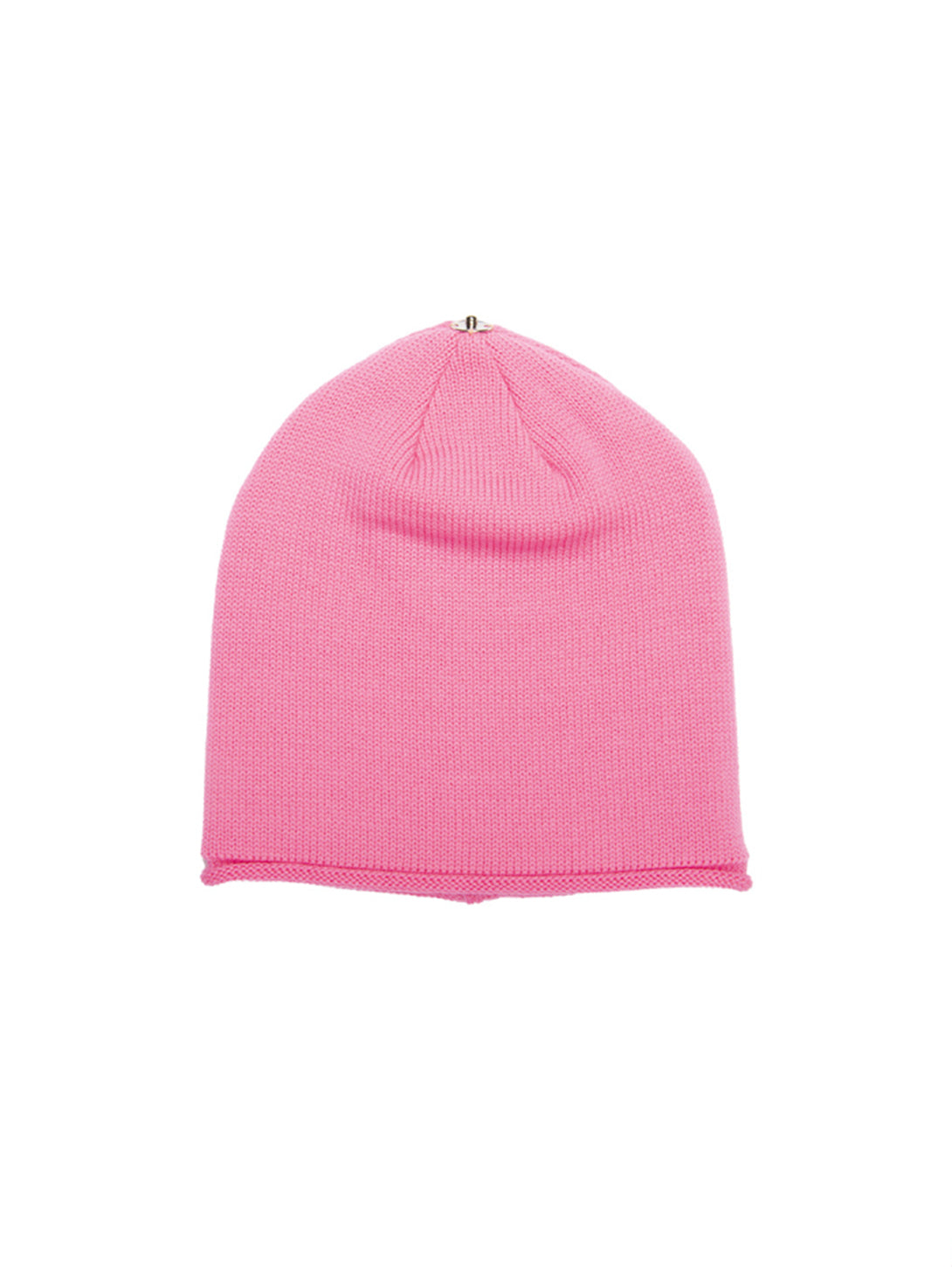 Glossy Knit Hat - Candy Pink-Lindo F-Over the Rainbow