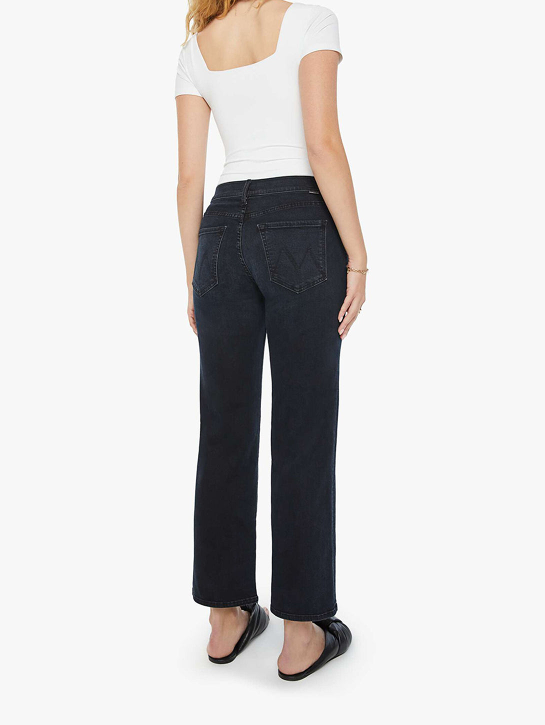 The Mid Rise Rambler Zip Ankle Jean - Night In Venice-Mother-Over the Rainbow