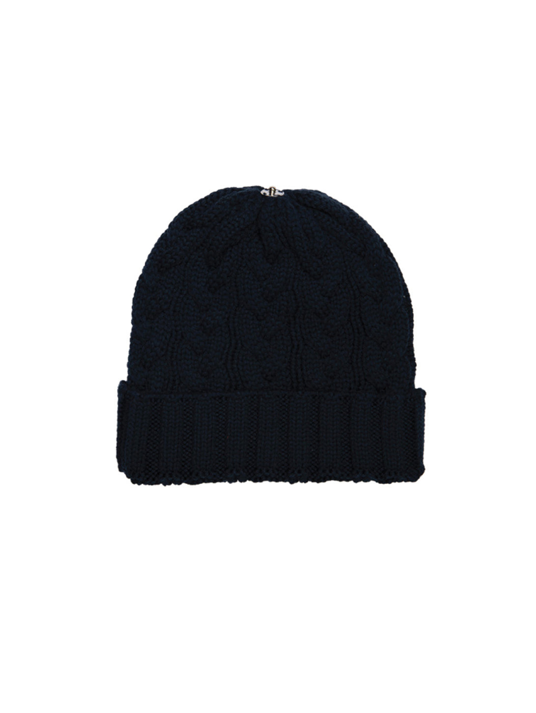 Charlie Cable Knit Hat - Midnight Navy-Lindo F-Over the Rainbow