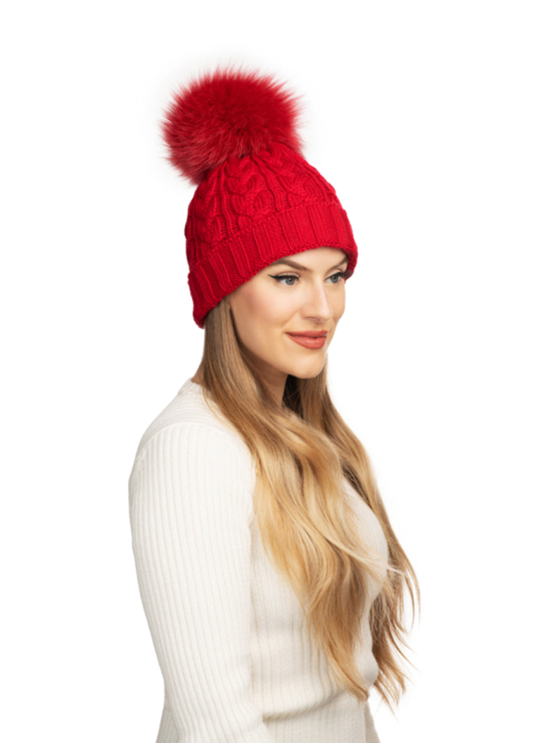 Charlie Cable Knit Hat - Ski Patrol-Lindo F-Over the Rainbow