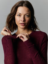 Distressed Crew Sweater-AUTUMN CASHMERE-Over the Rainbow