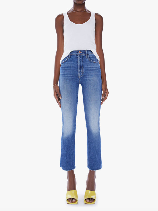 The Hustler Ankle Fray Bootcut Jean- Healing Jar-Mother-Over the Rainbow