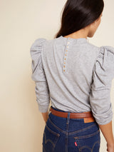 Zeta Snap Back Tee - Heather Grey-NATION-Over the Rainbow