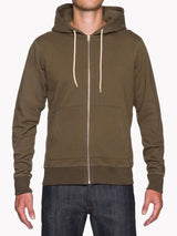 Terry Zip Hoodie - Hunter-Naked & Famous-Over the Rainbow