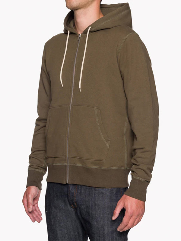 Terry Zip Hoodie - Hunter-Naked & Famous-Over the Rainbow