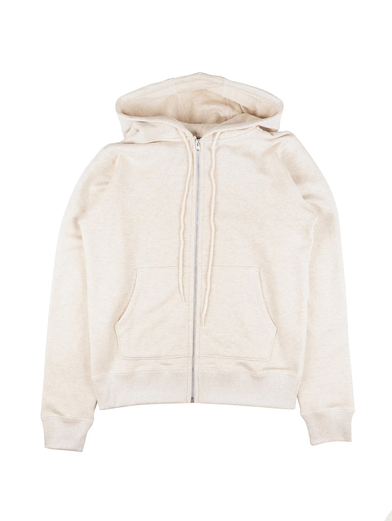 Terry Zip Hoodie - Oatmeal-Naked & Famous-Over the Rainbow