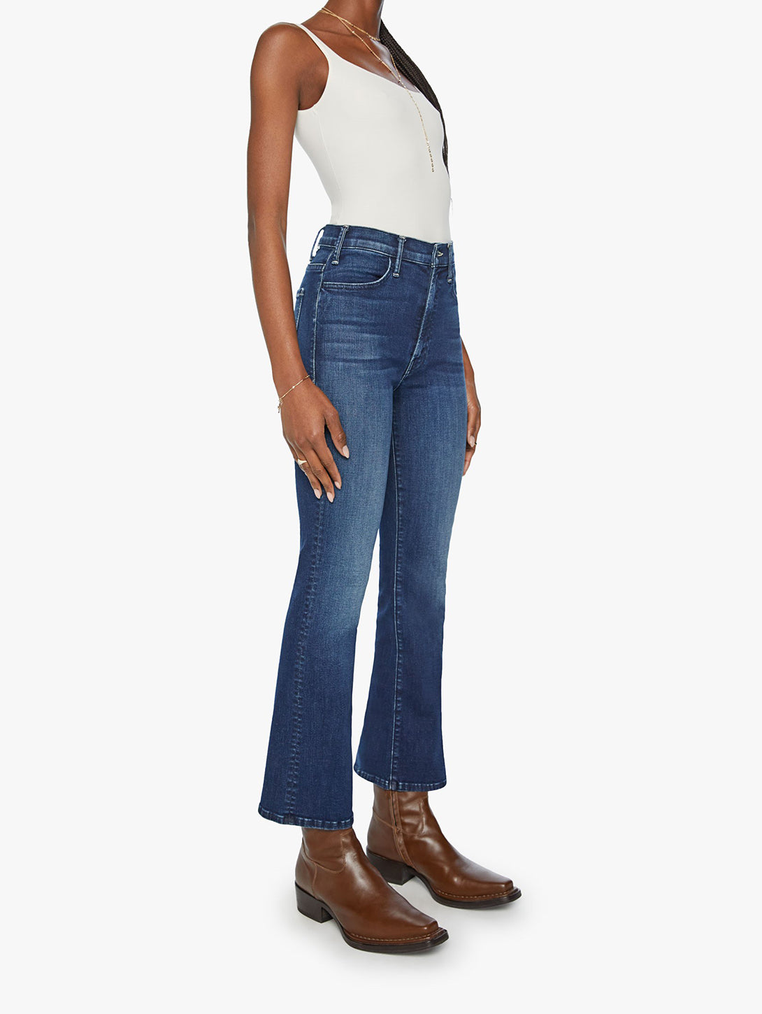 The Hustler Ankle Bootcut Jean - Heirloom-Mother-Over the Rainbow