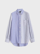 Maxine Shirt - Blue Multi-RAG + BONE-Over the Rainbow
