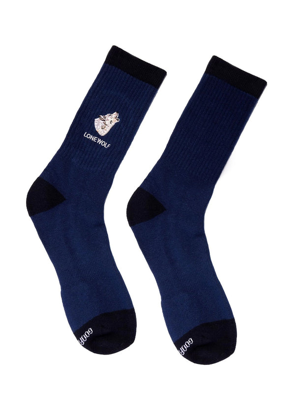Moon Kick Sock - Navy-GOORIN BROTHERS-Over the Rainbow