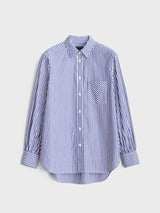 Maxine Shirt - Blue Stripe-RAG + BONE-Over the Rainbow