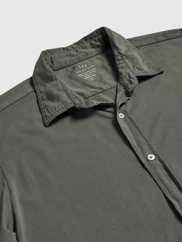 Long Sleeve Supima Jersey Easy Shirt - Park-SAVE KHAKI-Over the Rainbow