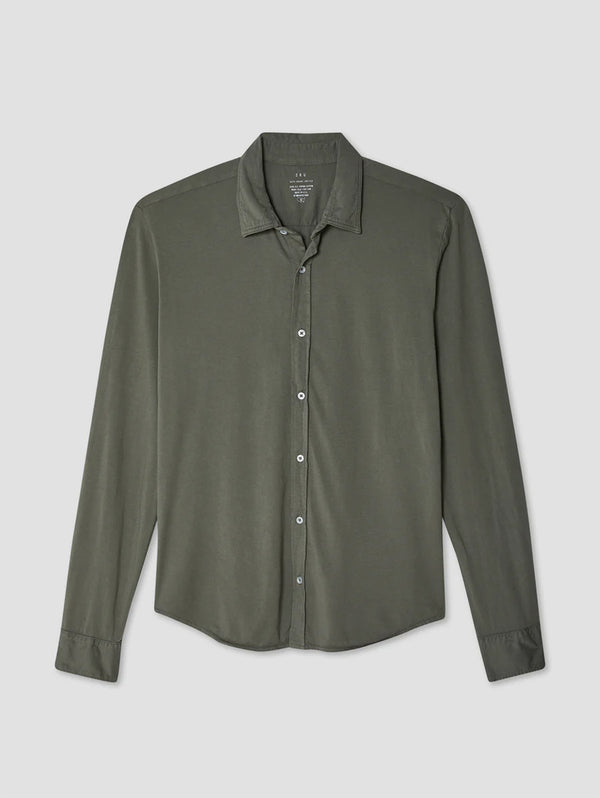Long Sleeve Supima Jersey Easy Shirt - Park-SAVE KHAKI-Over the Rainbow