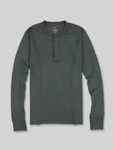 Long Sleeve Supima Jersey Henley - Petrol-SAVE KHAKI-Over the Rainbow
