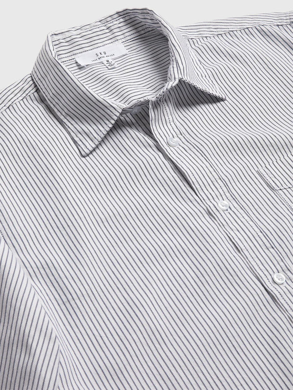 Yarn Dyed Standard Shirt - Bar Stripe-SAVE KHAKI-Over the Rainbow