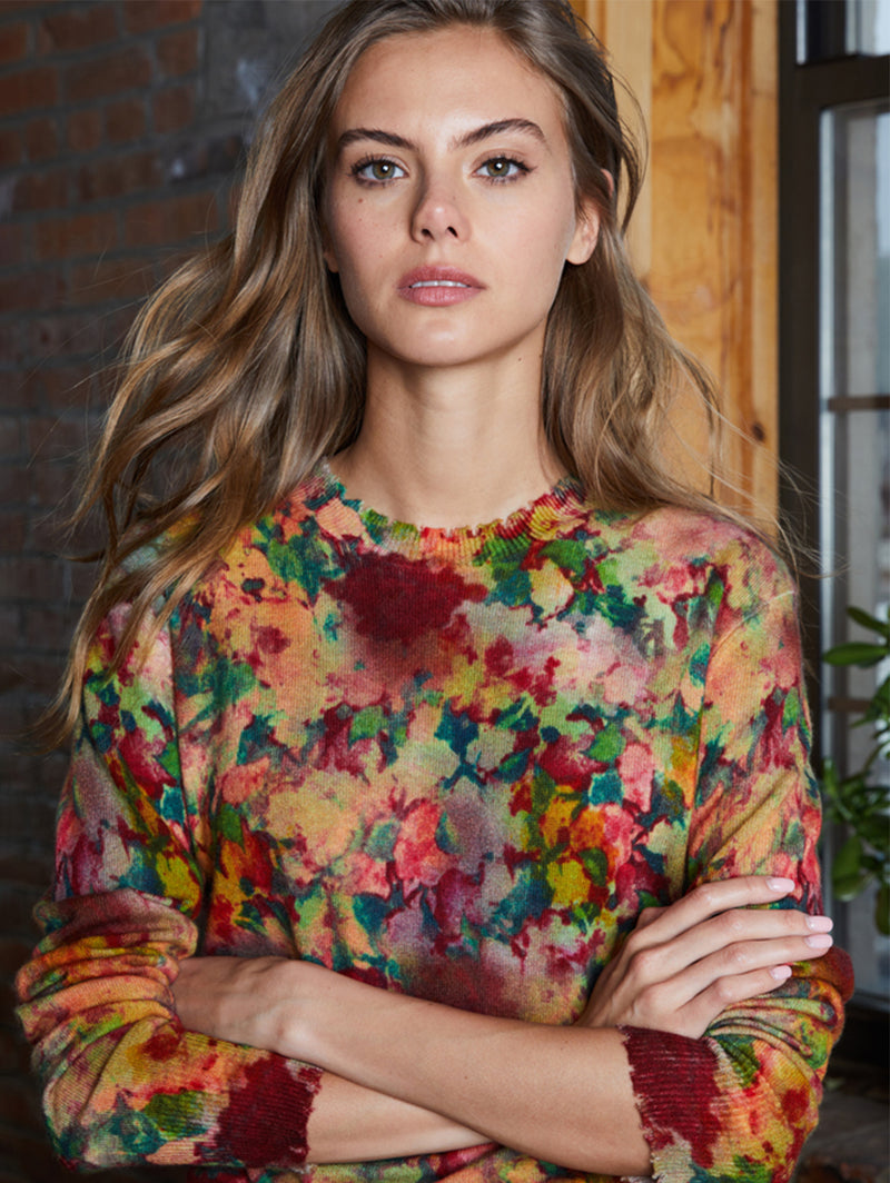 Floral Sweater-AUTUMN CASHMERE-Over the Rainbow