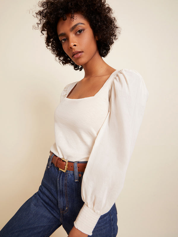 Laura Square Neck Femme Tee-NATION-Over the Rainbow