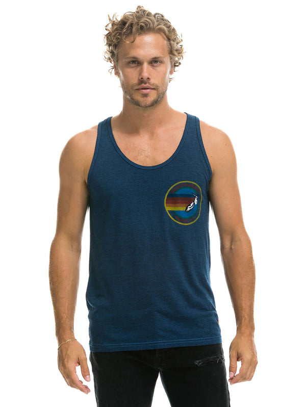 AV Logo Tank - Navy-AVIATOR NATION-Over the Rainbow