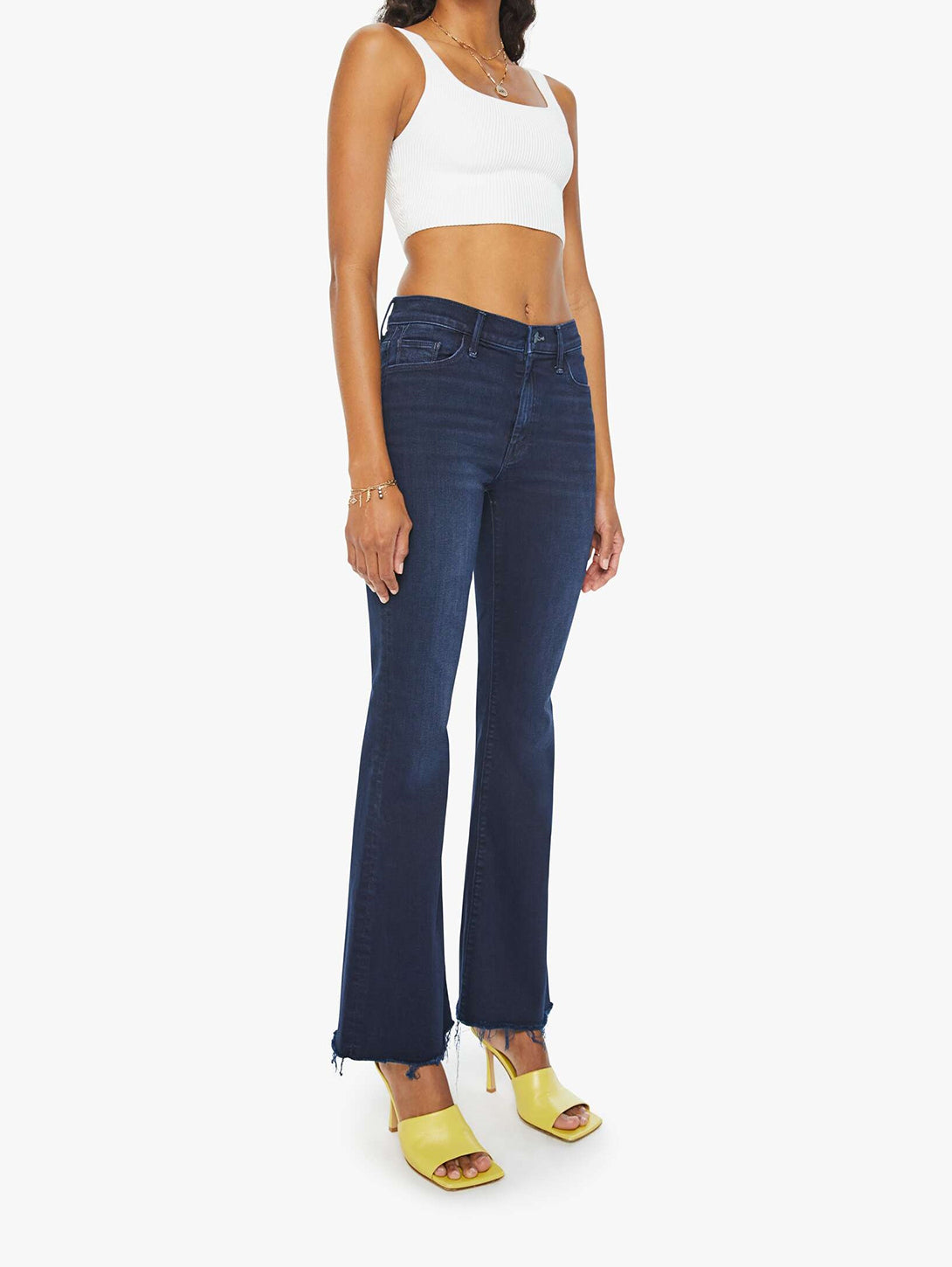 The Weekender Fray Jean - Chip On My Shoulder-Mother-Over the Rainbow