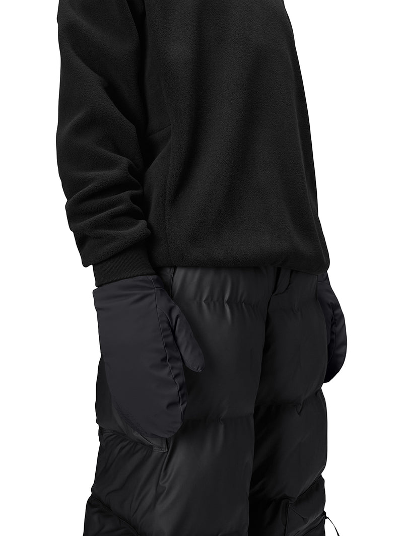 Puffer Mitten - Black-Rains-Over the Rainbow