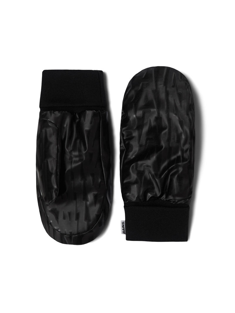 Puffer Mitten - Black-Rains-Over the Rainbow