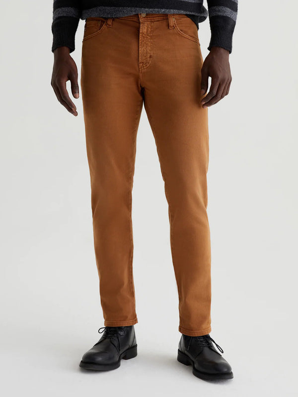 Tellis Modern Slim Pant - 7 Year Sulfur Caramel-AG Jeans-Over the Rainbow